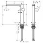 Hansgrohe Tecturis E víztakarékos mosdó csaptelep Fine 240 mosdótálakhoz, CoolStart, szálcsiszolt bronz 73072140