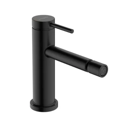 Hansgrohe Tecturis S álló bidé csaptelep automata lefolyógarnitúrával szálcsiszolt fekete króm 73201340 – SzaniterOnline