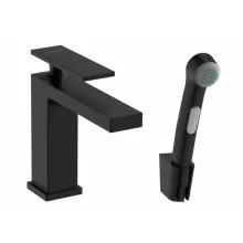   Hansgrohe Tecturis E 110 mosdó csaptelep bidé zuhannyal és lefolyógarnitúrával, matt fekete 73210670