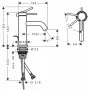 Hansgrohe Tecturis S 80 mosdó csaptelep lefolyógarnitúrával CoolStart szálcsiszolt bronz 73302140 – SzaniterOnline