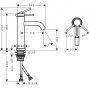 Hansgrohe Tecturis S 110 egykaros mosdó csaptelep, lefolyógarnitúra nélkül, króm 73311000