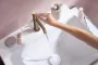 Hansgrohe Tecturis S 110 mosdó csaptelep automata lefolyógarnitúrával, CoolStart, szálcsiszolt bronz 73314140