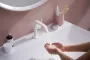 Hansgrohe Tecturis S Fine 110 mosdó csaptelep lefolyógarnitúrával CoolStart matt fehér 73320700 – SzaniterOnline