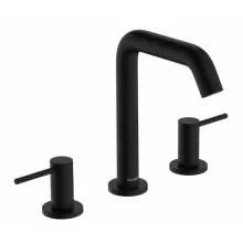   Hansgrohe Tecturis S 150 víztakarékos 3-lyukú mosdó csaptelep lefolyógarnitúrával, matt fekete 73330670