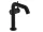 Hansgrohe Tecturis S egykaros hidegindítású mosdó csaptelep Fine 150 Push-Open lefolyógarnitúrával, matt fekete 73342670