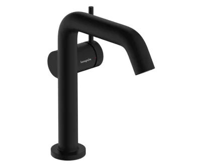 Hansgrohe Tecturis S egykaros hidegindítású mosdó csaptelep Fine 150 Push-Open lefolyógarnitúrával, matt fekete 73342670