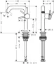 Hansgrohe Tecturis S egykaros hidegindítású mosdó csaptelep Fine 150 Push-Open lefolyógarnitúrával, matt fehér 73342700