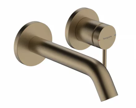 Hansgrohe Tecturis S víztakarékos falsík alatti mosdó csaptelep 16,5 cm-es kifolyóval, szálcsiszolt bronz 73350140