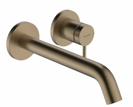 Hansgrohe Tecturis S víztakarékos falsík alatti mosdó csaptelep 22,5 cm-es kifolyóval, szálcsiszolt bronz 73351140