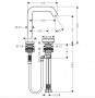 Hansgrohe Tecturis S 150 hidegindítású mosdó csaptelep leeresztővel, matt fekete 73353670