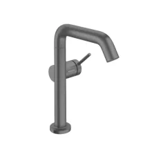 Hansgrohe Tecturis S Fine 210 mosdó csaptelep lefolyógarnitúrával CoolStart szálcsiszolt fekete króm 73360340