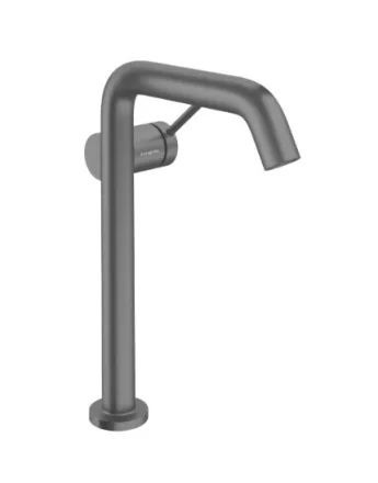 Hansgrohe Tecturis S Fine 240 mosdó csaptelep lefolyógarnitúrával CoolStart, szálcsiszolt fekete króm 73370340