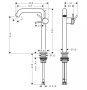 Hansgrohe Tecturis S 240 CoolStart mosdó csaptelep leeresztő nélkül, króm 73372000