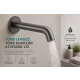 Hansgrohe Tecturis S fali kádtöltő szálcsiszolt fekete króm kivitelben.
