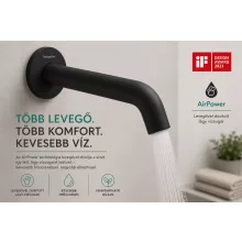 Hansgrohe Tecturis S fali kádtöltő, matt fekete 73411670