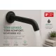 Hansgrohe Tecturis S fali kádtöltő, matt fekete 73411670