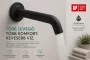 Hansgrohe Tecturis S fali kádtöltő, matt fekete 73411670