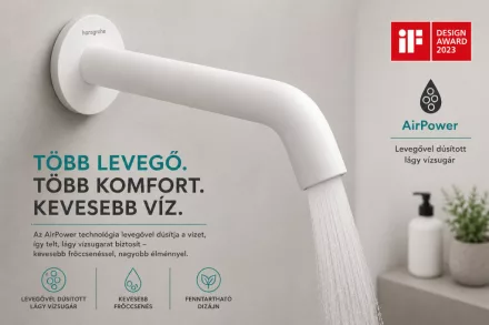 Hansgrohe Tecturis S fali kádtöltő, matt fehér 73411700