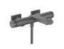 Hansgrohe Tecturis E fali egykaros kádcsaptelep szálcsiszolt fekete króm 73420340 – SzaniterOnline