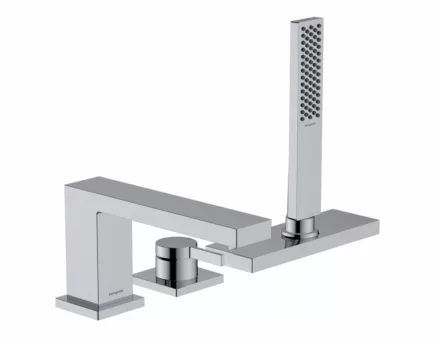 Hansgrohe Tecturis E 3-lyukú kádperemre szerelhető csaptelep sBox króm 73443000 – SzaniterOnline
