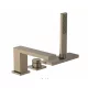 Hansgrohe Tecturis E 3-lyukú kádperemre szerelhető csaptelep sBox szálcsiszolt bronz 73443140 – SzaniterOnline