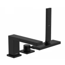 Hansgrohe Tecturis E 3-lyukú kádperemre szerelhető csaptelep sBox matt fekete 73443670 – SzaniterOnline
