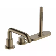   Hansgrohe Tecturis S 3-lyukú kádcsaptelep, sBox, szálcsiszolt bronz 73447140
