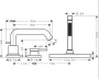 Hansgrohe Tecturis S 3-lyukú kádcsaptelep, sBox, matt fehér 73447700