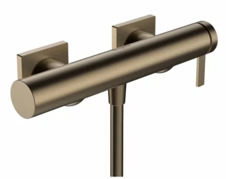 Hansgrohe Tecturis E fali egykaros zuhanycsaptelep szálcsiszolt bronz 73620140 – SzaniterOnline