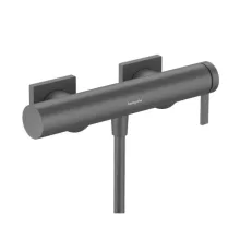 Hansgrohe Tecturis E fali egykaros zuhanycsaptelep szálcsiszolt fekete króm 73620340 – SzaniterOnline