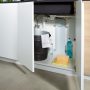 Hansgrohe Metris M71 rozsdamentes acél hatású konyhai csaptelep 320, kihúzható kifolyóval 73812800