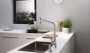 Hansgrohe Metris Select M71 rozsdamentes acél konyhai csaptelep, kihúzható kifolyóval 73816800
