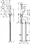 Hansgrohe Metris Select M71 rozsdamentes acél hatású konyhai csaptelep, kihúzható kifolyóval 73817800