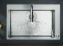 Hansgrohe Metris Select M71 2-lyukú króm konyhai csaptelep, kihúzható kifolyóval 73818000