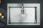 Hansgrohe Metris Select M71 2 lyukú króm konyhai mosogató csaptelep 200, kihúzható zuhanyfejjel 73819000