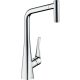Hansgrohe Metris M71 konyhai csaptelep 320 EcoSmart, sBox-szal és kihúzható kifolyóval króm 73824000