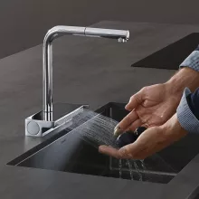   Hansgrohe Aquno Select M81 króm konyhai csaptelep, kihúzható kifolyóval 73830000