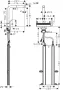 Hansgrohe Aquno Select M81 matt fekete konyhai csaptelep kihúzható kifolyóval 73830670