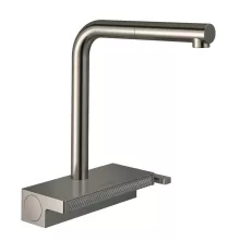   Hansgrohe Aquno Select M81 rozsdamentes acél hatású konyhai csaptelep, kihúzható kifolyóval 73830800