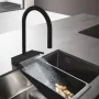 Hansgrohe Aquno Select M81 matt fekete konyhai csaptelep 170, sBox-al, kihúzható kifolyóval 73831670