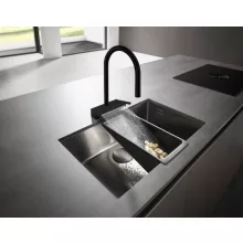   Hansgrohe Aquno Select M81 konyhai csaptelep 170, kihúzható kifolyóval, 3jet, matt fekete 73837670