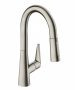 Hansgrohe Talis M51 rozsdamentes acél hatású konyhai csaptelep 160, kihúzható zuhanyfejjel 73850800
