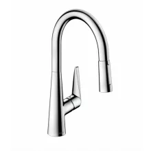   Hansgrohe Talis M51 króm konyhai csaptelep 200, kihúzható zuhanyfejjel 73851000