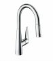 Hansgrohe Talis M51 króm konyhai csaptelep 200, kihúzható zuhanyfejjel 73851000