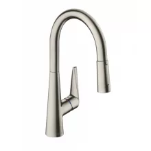   Hansgrohe Talis M51 konyhai csaptelep 200, kihúzható zuhanyfejjel, rozsdamentes acél hatású 73851800