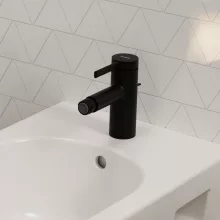   Hansgrohe Zesis S egykaros bidé csaptelep automata lefolyógarnitúrával, matt fekete 74200670