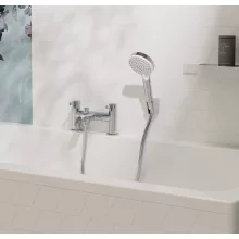   Hansgrohe Zesis S 2 lyukú kádperemre szerelhető csaptelep váltószeleppel és kézizuhannyal, króm 74424000