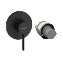   Hansgrohe Zesis S egykaros falsík alatti zuhanycsaptelep alaptesttel, matt fekete 74618670