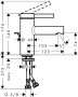 Hansgrohe Zesis S egykaros hidegindítású mosdó csaptelep 70 automata fém lefolyógarnitúrával, króm 74714000