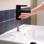 Hansgrohe Zesis S egykaros hidegindítású mosdó csaptelep 70 automata fém lefolyógarnitúrával, matt fekete 74714670